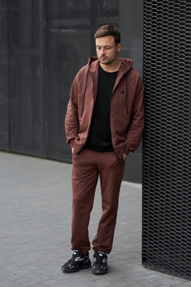 Men's tracksuit BRONXX coffee